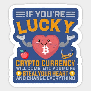 Lucky Crypto Design Sticker